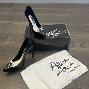 Alice and Olivia tuxedo pumps. Size 38